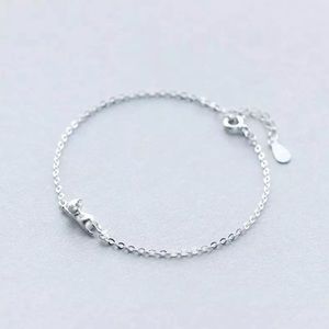 New Sterling Silver 925 Cat Bracelet